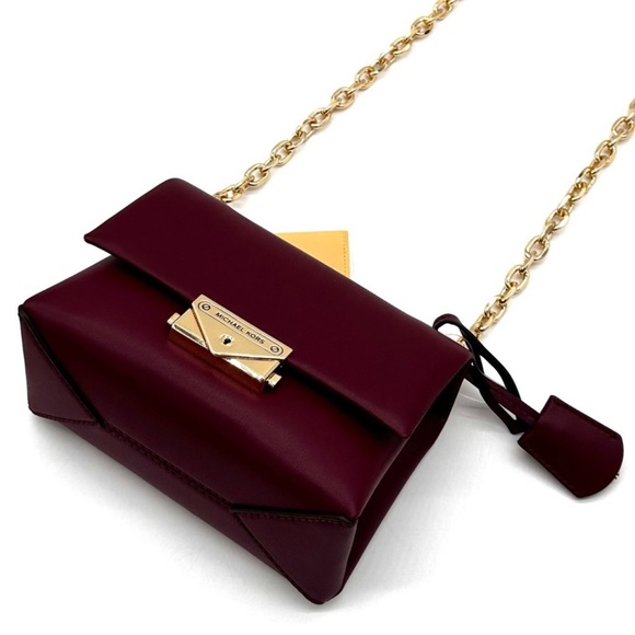 Michael Kors Cece Small Shoulder Bag Dark Cherry (NWT) - Picture 7 of 13